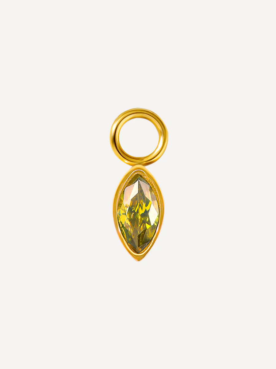 7,5x4mm Green Lake Ohrring-Charm