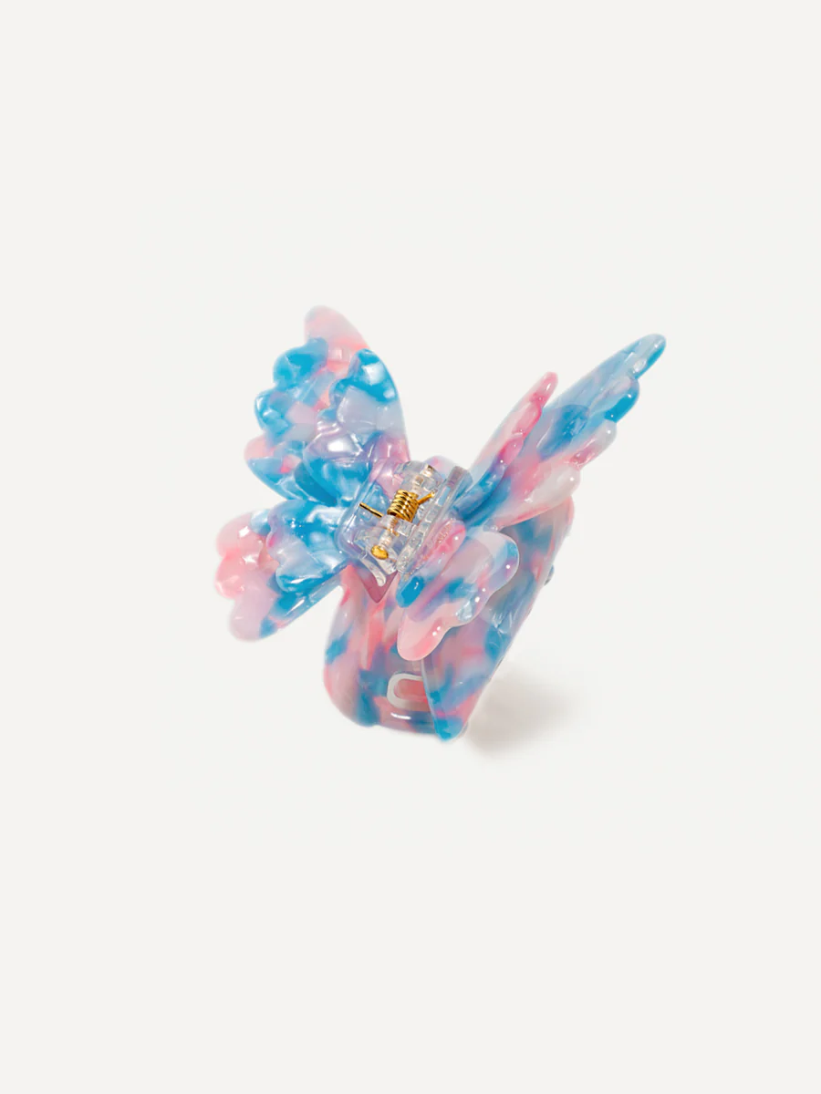 Airy Butterfly Haarklammer Blue-pink