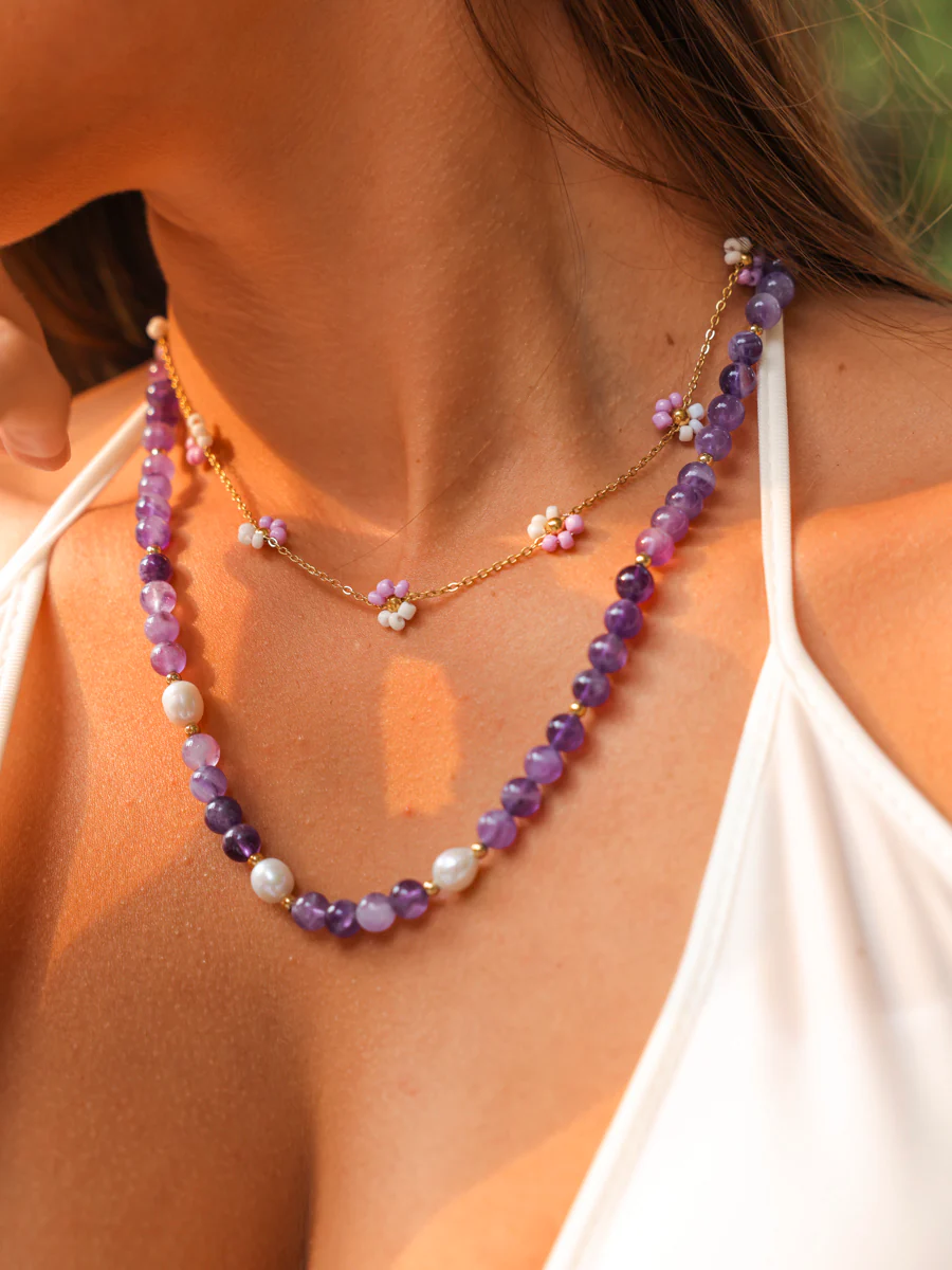 Blossom Moment Purple-white Kette - Image 2