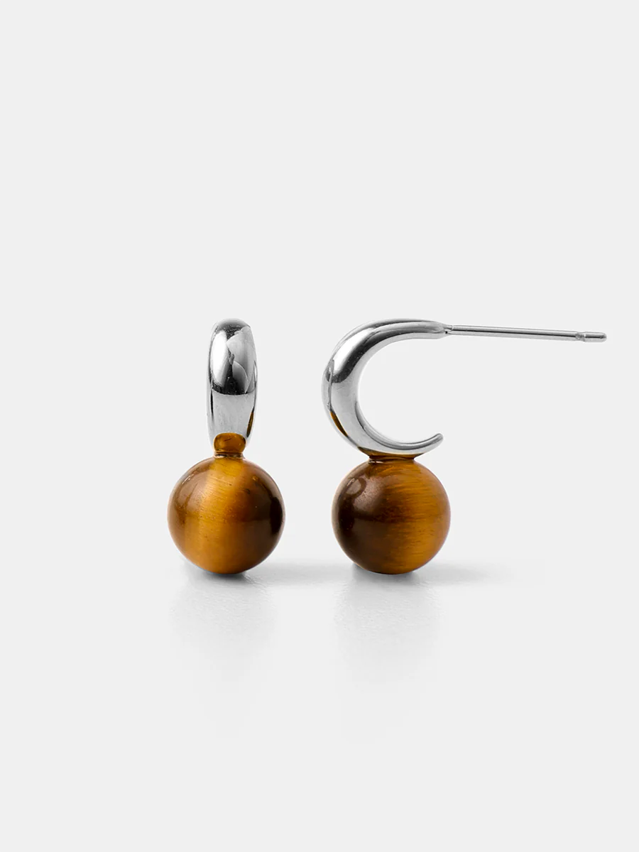 Chic Tiger's Eye Small Ohrringe - Image 7