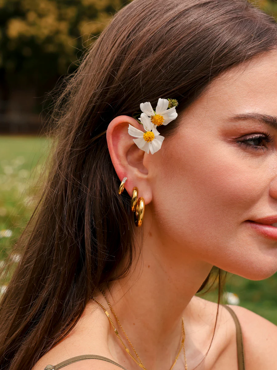22mm Chunky Hoop Ohrringe - Image 5