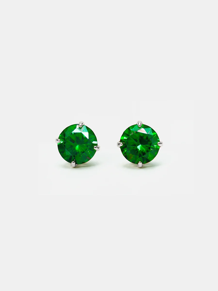Crystal Delight Green Small Stub-Ohrringe - Image 6
