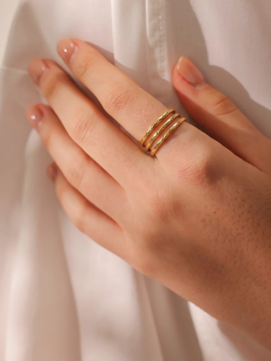 Delicate Trio Ring - Image 2