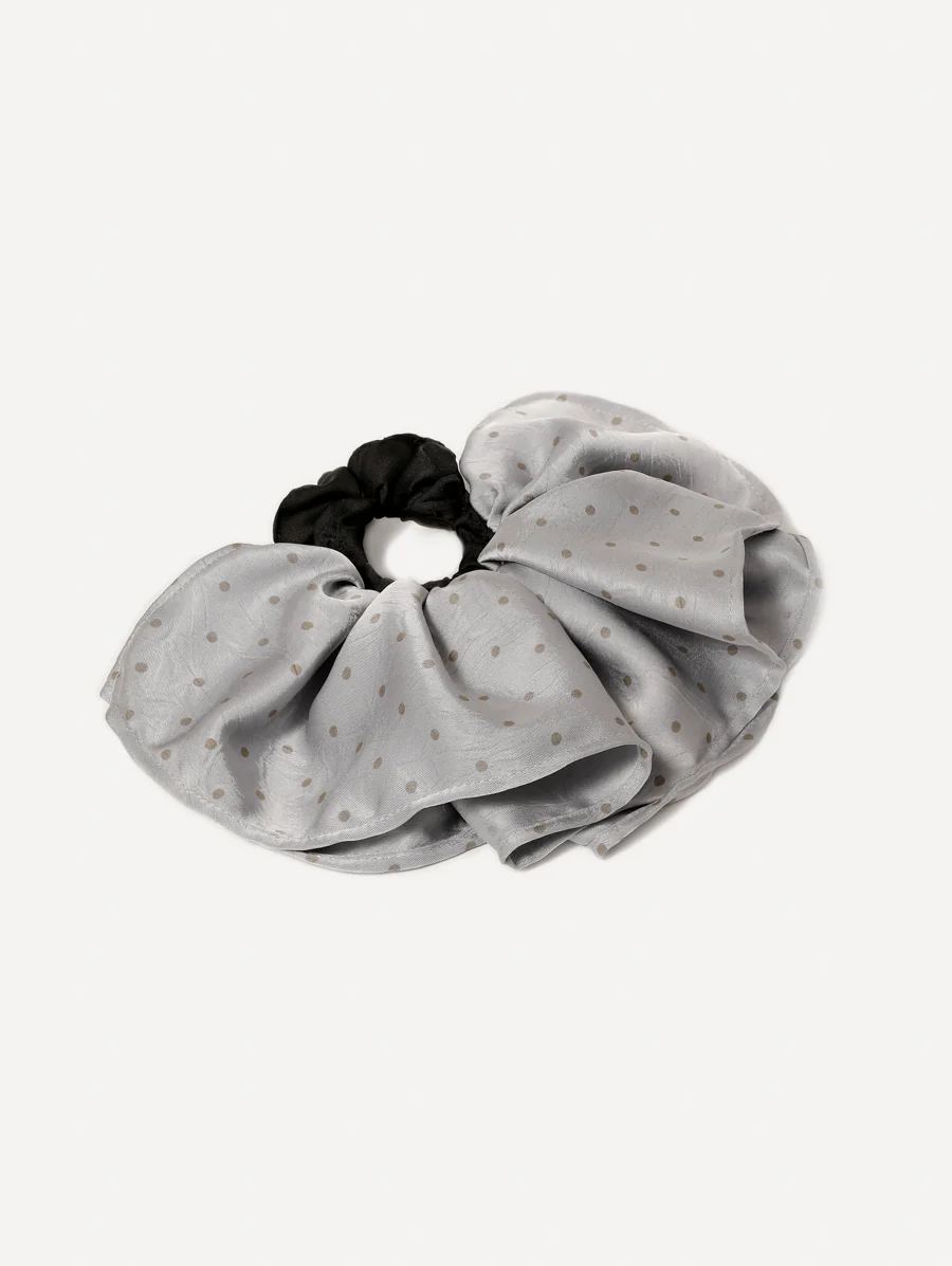 Elegant Polka Scrunchie