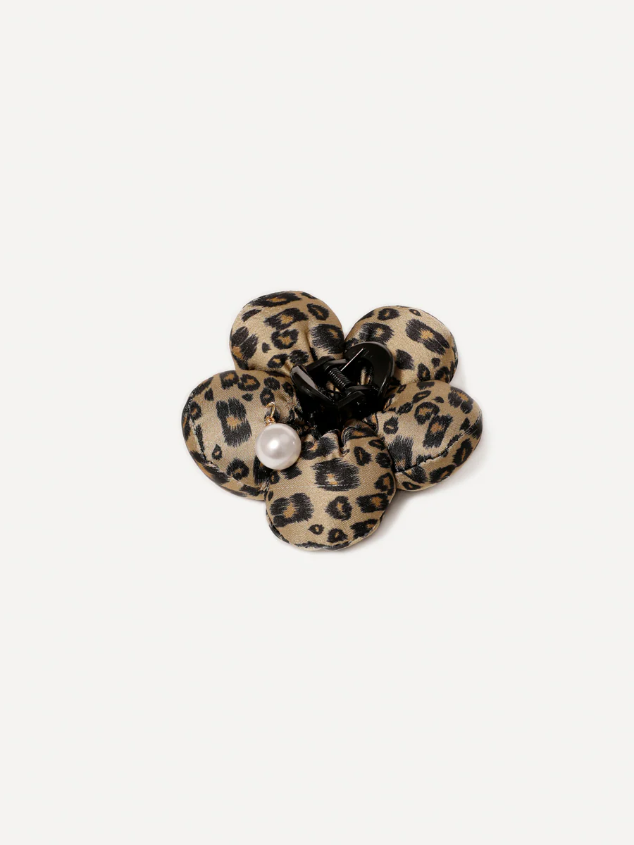 Floral Grace Leopard Haarklammer