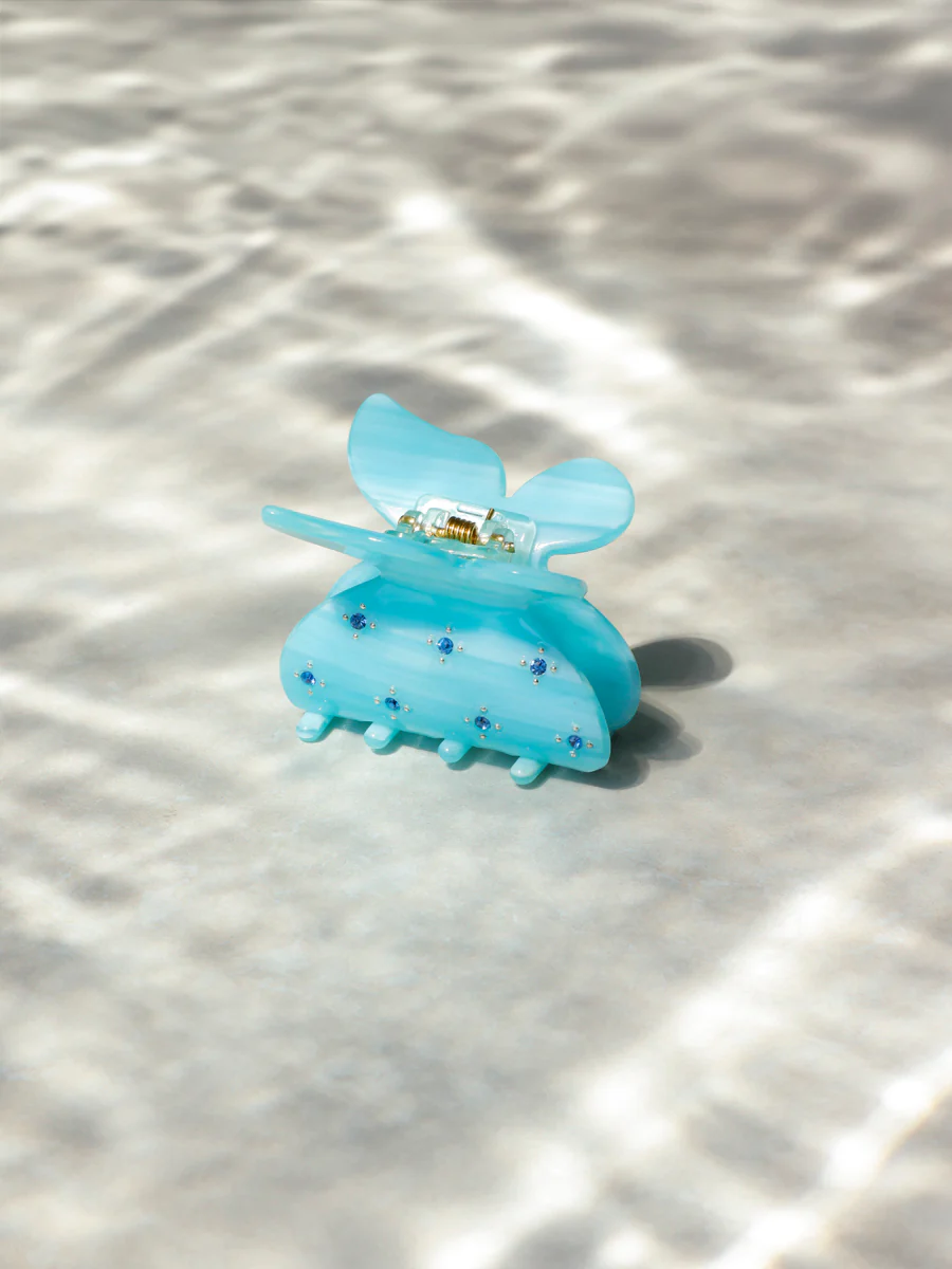 Gleam Butterfly Light Blue Haarklammer