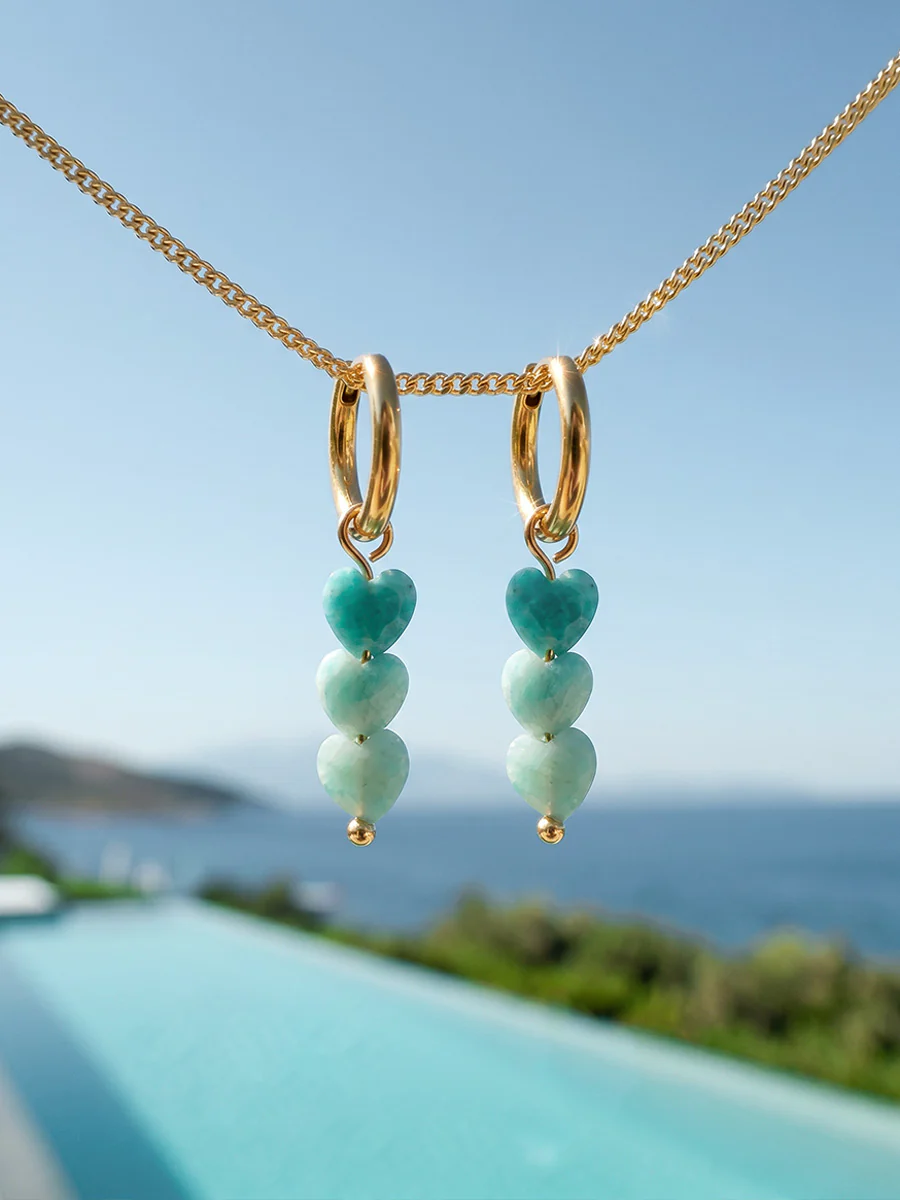 Love Droplets Sea Green Ohrringe - Image 4