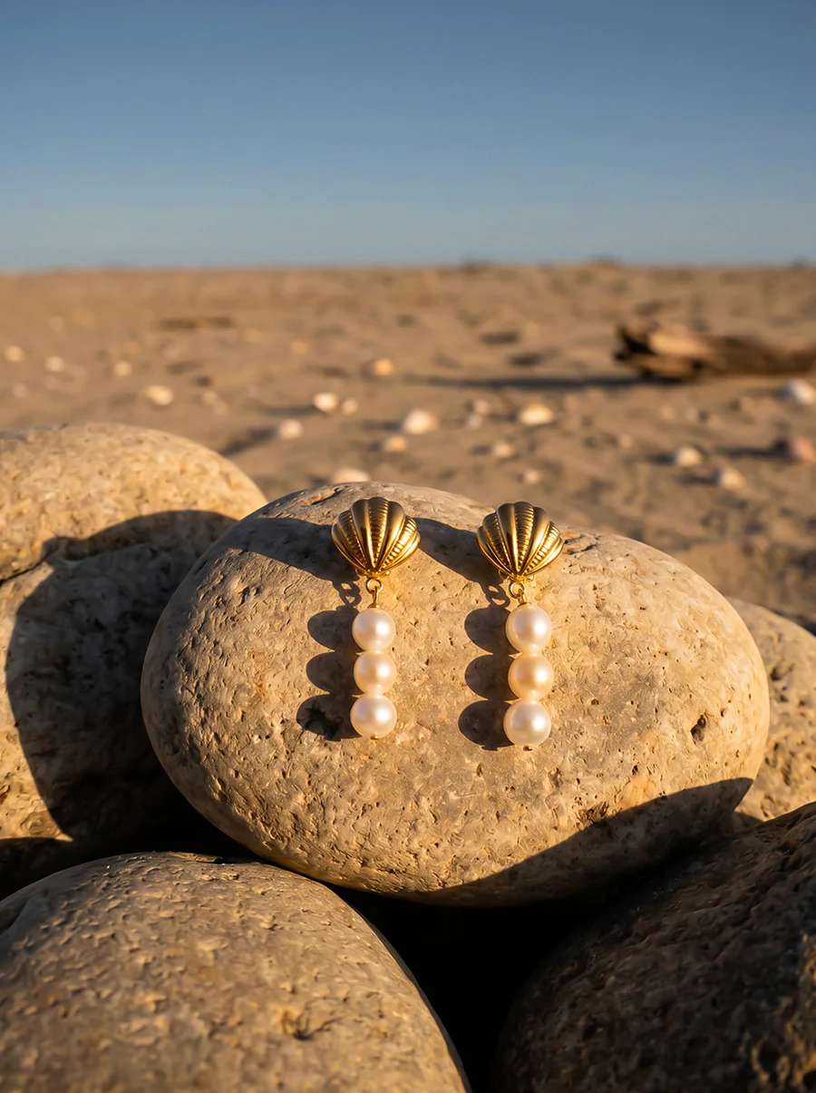 Pearl Shell Ohrringe - Image 4