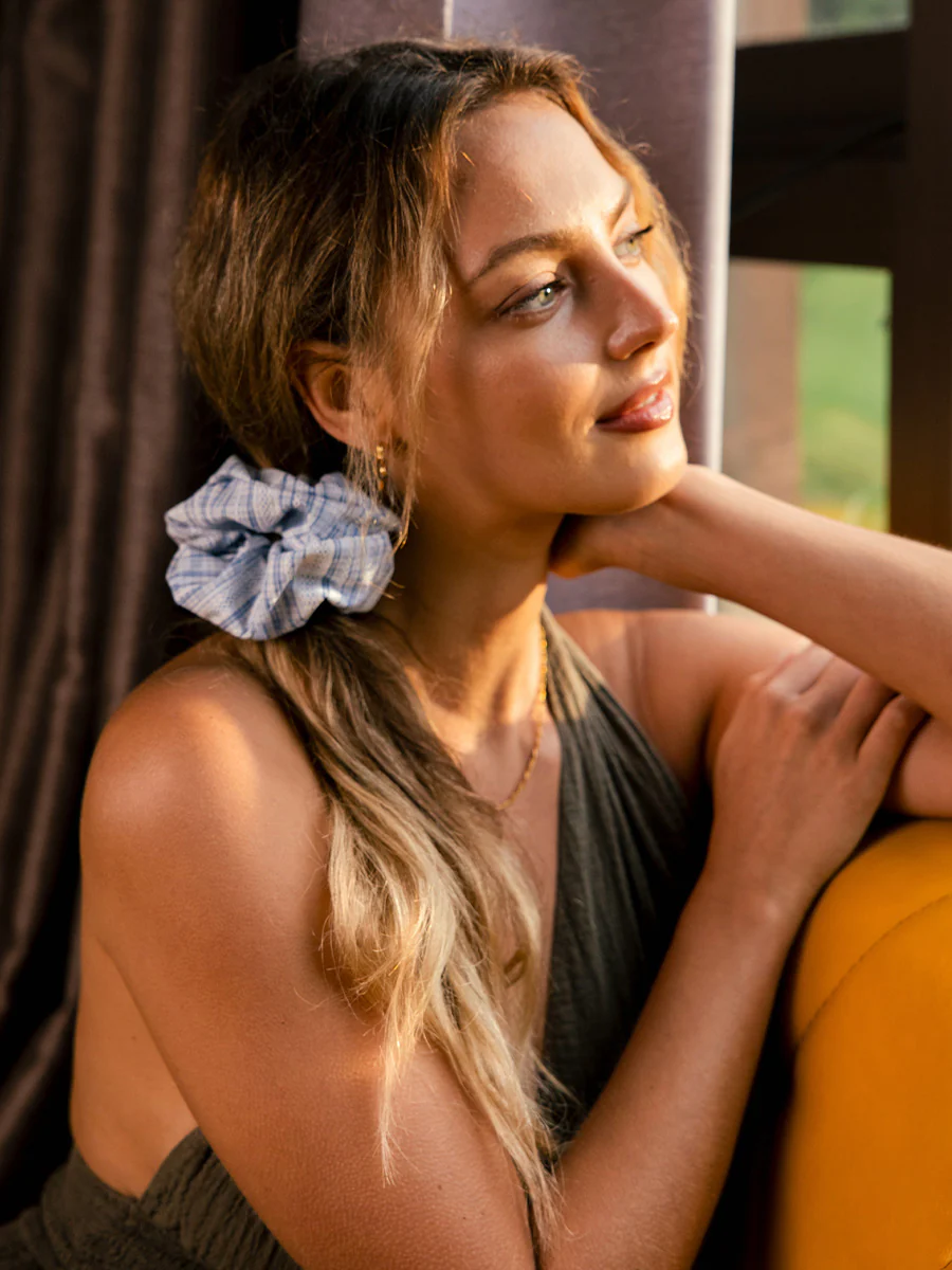 Sweet Lace Red Scrunchie - Image 3